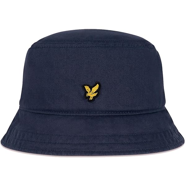 COTTON TWILL BUCKET HAT NAVY 未使用 Lyle & Scott Men's Cotton Twill Bucket Hat, Blue (Dark Navy
